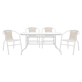 Τραπεζαρία Valor-Obbi σετ 5τεμ pakoworld μέταλλο-pe λευκό - ΣΕΤ ΤΡΑΠΕΖΑΡΙΕΣ στο Milonadakis.gr