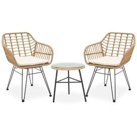 Σαλόνι Gaus-Naoki σετ 3τεμ pakoworld μέταλλο μαύρο-pe φυσικό. - ΣΕΤ ΣΑΛΟΝΙΑ στο Milonadakis.gr