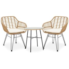 Τραπεζαρία Gaus-Naoki σετ 3τεμ pakoworld μέταλλο μαύρο-pe φυσικό. - ΣΕΤ ΤΡΑΠΕΖΑΡΙΕΣ στο Milonadakis.gr