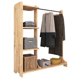 Έπιπλο εισόδου Renesme pakoworld ανοιχτό καρυδί 106x35x128εκ - ΕΠΙΠΛΑ ΕΙΣΟΔΟΥ στο Milonadakis.gr