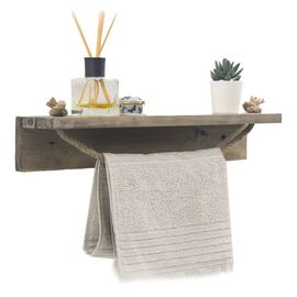 Ραφιέρα τοίχου Sidra pakoworld καρυδί 50x9x10εκ - ΟΡΓΑΝΩΣΗ ΣΠΙΤΙΟΥ στο Milonadakis.gr