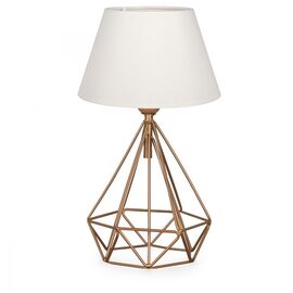 Επιτραπέζιο φωτιστικό PWL-1080 pakoworld Ε27 λευκό-χρυσό 22x22x37εκ - ΕΠΙΤΡΑΠΕΖΙΑ ΦΩΤΙΣΤΙΚΑ στο Milonadakis.gr