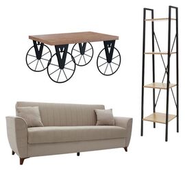 Φοιτητικό πακέτο επίπλων σαλονιού Living 6 pakoworld σετ 3 τμχ - ΦΟΙΤΗΤΙΚΑ ΠΑΚΕΤΑ στο Milonadakis.gr