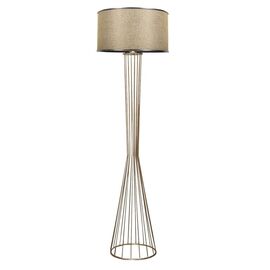 Φωτιστικό δαπέδου Firdo pakoworld Ε27 χρυσό-ασημί-μπεζ Φ38x155εκ - ΦΩΤΙΣΤΙΚΑ ΔΑΠΕΔΟΥ στο Milonadakis.gr