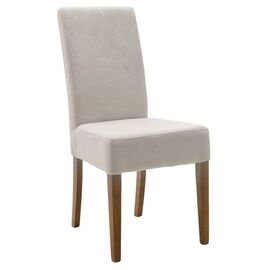 Καρέκλα Ditta pakoworld ύφασμα γκρι-πόδι μασίφ ξύλο καρυδί - ΚΑΡΕΚΛΕΣ - ΠΟΛΥΘΡΟΝΕΣ ΕΣ. στο Milonadakis.gr