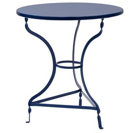 Τραπέζι Ζαππείου Noah pakoworld μεταλλικό μπλε Φ70x72εκ - ΤΡΑΠΕΖΙΑ ΕΞ. ΧΩΡΟΥ στο Milonadakis.gr