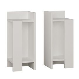 Κομοδίνο Immerse pakoworld σετ 2 τμχ. λευκό 27x25x60εκ - ΚΟΜΟΔΙΝΑ στο Milonadakis.gr