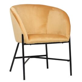 Πολυθρόνα Julia pakoworld βελούδο κίτρινο 61x57x74εκ - ΚΑΡΕΚΛΕΣ - ΠΟΛΥΘΡΟΝΕΣ στο Milonadakis.gr