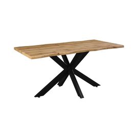 Tραπέζι Gilman pakoworld MDF sonoma-μαύρο 150x90x75εκ - ΤΡΑΠΕΖΙΑ ΚΟΥΖΙΝΑΣ στο Milonadakis.gr