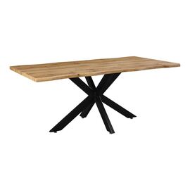 Tραπέζι Gilman pakoworld MDF sonoma-μαύρο 180x90x75εκ - ΤΡΑΠΕΖΙΑ ΚΟΥΖΙΝΑΣ στο Milonadakis.gr