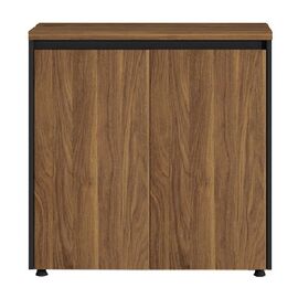 Ντουλάπι γραφείου χαμηλό επαγγελματικό Oscar pakoworld καρυδί-ανθρακί 80x40x80εκ - ΝΤΟΥΛΑΠΙΑ στο Milonadakis.gr