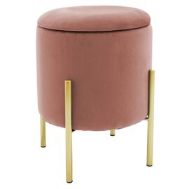 Σκαμπό Creativity pakoworld βελούδο σάπιο μήλο-χρυσό Φ35x42εκ - ΠΟΥΦ - ΣΚΑΜΠΟ - ΜΠΑΟΥΛΟ στο Milonadakis.gr