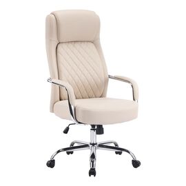 Καρέκλα γραφείου διευθυντή Rianda pakoworld pu σε μπεζ απόχρωση 70x64x116-124εκ - ΚΑΡΕΚΛΕΣ ΓΡΑΦΕΙΟΥ στο Milonadakis.gr