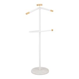 Καλόγερος ρούχων Jolma pakoworld μέταλλο-ξύλο σε λευκή απόχρωση Φ30x111εκ - ΚΑΛΟΓΕΡΟΙ - ΚΡΕΜΑΣΤΡΕΣ στο Milonadakis.gr