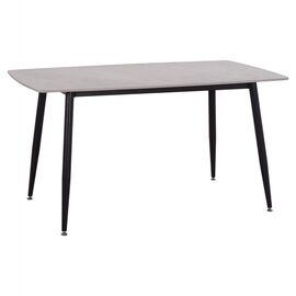 ΤΡΑΠΕΖΙ RAVEN HM18149.13 ΚΕΡΑΜΙΚΟ TOP ΓΚΡΙ ΜΑΡΜΑΡΟ-ΜΑΥΡΟ ΜΕΤΑΛΛΟ 140x80x74Υεκ. - ΤΡΑΠΕΖΙΑ ΚΟΥΖΙΝΑΣ στο Milonadakis.gr