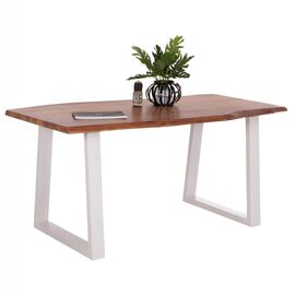 ΤΡΑΠΕΖΙ ΤΡΑΠΕΖΑΡΙΑΣ MONTANA HM8336.12 ΞΥΛΟ ΑΚΑΚΙΑΣ 4εκ.ΠΑΧΟΣ-ΛΕΥΚΑ ΠΟΔΙΑ 160X90X77Υεκ. - ΤΡΑΠΕΖΙΑ ΚΟΥΖΙΝΑΣ στο Milonadakis.gr