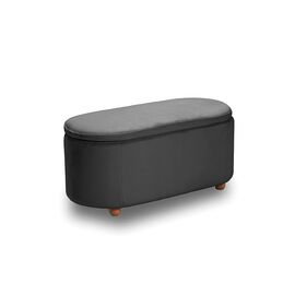 FOSTER ΣΚΑΜΠΟ VELVET GREY ΜΕ ΑΠΟΘ. ΧΩΡΟ 99Χ45X45εκ. - ΣΚΑΜΠΟ ΜΠΑΡ στο Milonadakis.gr