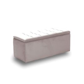 LIDO ΣΚΑΜΠΟ VELVET BEIGE ΜΕ ΑΠΟΘ. ΧΩΡΟ 101X41X42εκ. - ΣΚΑΜΠΟ ΜΠΑΡ στο Milonadakis.gr