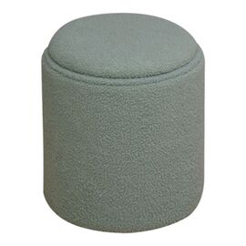 Σκαμπό-μπαούλο Batur pakoworld μπουκλέ ύφασμα σε χακί απόχρωση Φ34x38εκ - ΠΟΥΦ - ΣΚΑΜΠΟ - ΜΠΑΟΥΛΟ στο Milonadakis.gr