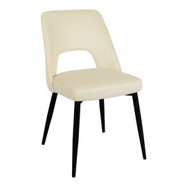 Καρέκλα Murde pakoworld μπεζ βελούδο και μεταλλικά πόδια σε μαύρη απόχρωση 48.5x61x89εκ - ΚΑΡΕΚΛΕΣ - ΠΟΛΥΘΡΟΝΕΣ ΕΣ. στο Milonadakis.gr