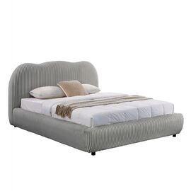 ΚΡΕΒΑΤΙ ΔΙΠΛΟ ΜΕ ΑΠΟΘ.ΧΩΡΟ KALLY HM729.01 ΓΚΡΙ FEAUX FUR ΥΦΑΣΜΑ--ΣΤΡΩΜΑ 160x200εκ - ΚΡΕΒΑΤΙΑ στο Milonadakis.gr