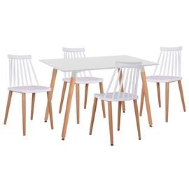 ΣΕΤ ΤΡΑΠΕΖΑΡΙΑΣ 5ΤΜΧ MINIMAL HM21172 MDF TOP ΣΕ ΛΕΥΚΟ-ΣΚΕΛΕΤΟΣ ΣΕ ΦΥΣΙΚΟ ΞΥΛΟΥ - ΤΡΑΠΕΖΑΡΙΕΣ στο Milonadakis.gr