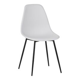 Καρέκλα Ballen pakoworld pp λευκό με μαύρα μεταλλικά πόδια 41.5x53x84.5εκ - ΚΑΡΕΚΛΕΣ - ΠΟΛΥΘΡΟΝΕΣ ΕΣ. στο Milonadakis.gr