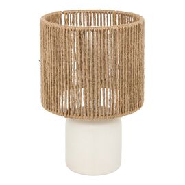 Επιτραπέζιο φωτιστικό Leyda pakoworld κεραμικό σε λευκή-φυσική απόχρωση Φ16x24εκ - ΕΠΙΤΡΑΠΕΖΙΑ ΦΩΤΙΣΤΙΚΑ στο Milonadakis.gr