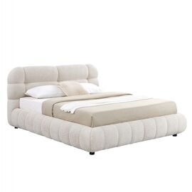 ΚΡΕΒΑΤΙ ΔΙΠΛΟ ΜΕ ΑΠΟΘ.ΧΩΡΟ MALFOY HM730.03 ΜΠΕΖ ΜΠΟΥΚΛΕ ΥΦΑΣΜΑ--ΣΤΡΩΜΑ 160x200εκ - ΚΡΕΒΑΤΙΑ στο Milonadakis.gr