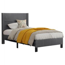 ΚΡΕΒΑΤΙ TRILLOP HM667.12 ΓΚΡΙ ΥΦΑΣΜΑ ΓΙΑ ΜΟΝΟ ΣΤΡΩΜΑ 120X200εκ. - ΚΡΕΒΑΤΙΑ στο Milonadakis.gr