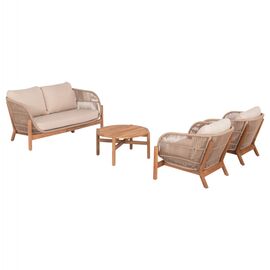 ΣΕΤ ΣΑΛΟΝΙ ΕΞ.ΧΩΡΟΥ 4ΤΜΧ SANJI HM21213 ΞΥΛΟ ΑΚΑΚΙΑΣ-ΑΛΟΥΜΙΝΙΟ-ΣΧΟΙΝΙ - ΣΕΤ ΣΑΛΟΝΙΑ στο Milonadakis.gr