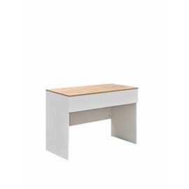 Γραφείο εργασίας Beleton pakoworld με συρτάρια mdf σε oak με λευκή απόχρωση 100x50x75εκ - ΓΡΑΦΕΙΑ στο Milonadakis.gr