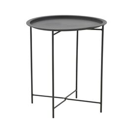 Τραπέζι Caius pakoworld μέταλλο σε μαύρη απόχρωση Φ46x52εκ - ΒΟΗΘΗΤΙΚΑ ΤΡΑΠΕΖΑΚΙΑ στο Milonadakis.gr