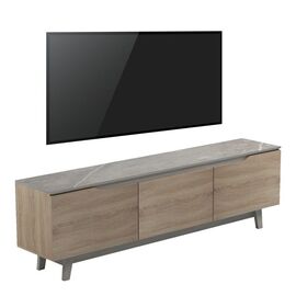 Έπιπλο τηλεόρασης Kasandra pakoworld σε μπεζ μαρμάρου-sonoma απόχρωση 180x35x48.5εκ - ΕΠΙΠΛΑ ΤΗΛΕΟΡΑΣΗΣ στο Milonadakis.gr