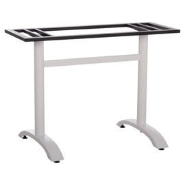 ΒΑΣΗ ΤΡΑΠΕΖΙΟΥ ΜΕΤΑΛΛΙΚΗ ΔΙΠΛΗ HM461.12 ΛΕΥΚΗ ΜΕ ΡΕΓΟΥΛΑΤΟΡΟΥΣ 100x60x73Υεκ. - ΒΑΣΕΙΣ ΤΡΑΠΕΖΙΩΝ στο Milonadakis.gr