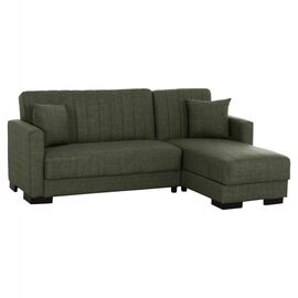 ΚΑΝΑΠΕΣ ΚΡΕΒΑΤΙ GHUFRAN ΓΩΝΙΑ ΑΝΑΣΤΡΕΨΙΜΗ DARK OLIVE ΜΕ ΑΠΟΘΗΚΕΤΙΚΟ ΧΩΡΟ HM3244.05 202x140x78Yεκ. - ΚΑΝΑΠΕΔΕΣ-ΣΑΛΟΝΙΑ στο Milonadakis.gr