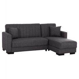 ΚΑΝΑΠΕΣ ΚΡΕΒΑΤΙ GHUFRAN ΓΩΝΙΑ ΑΝΑΣΤΡΕΨΙΜΗ ΓΚΡΙ ΜΕ ΑΠΟΘΗΚΕΤΙΚΟ ΧΩΡΟ HM3244.03 202x140x78Yεκ. - ΚΑΝΑΠΕΔΕΣ-ΣΑΛΟΝΙΑ στο Milonadakis.gr