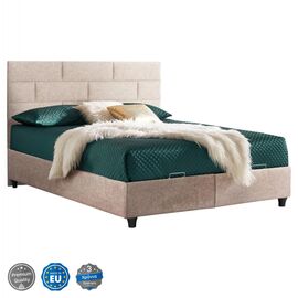 ΚΡΕΒΑΤΙ HM627.22 SOLEDAD, ΜΕ ΑΠΟΘΗΚΕΥΤΙΚΟ, ΜΠΕΖ ΥΦΑΣΜΑ, 160x200 εκ - ΚΡΕΒΑΤΙΑ στο Milonadakis.gr