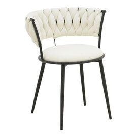 Πολυθρόνα Alkia I pakoworld ύφασμα σε εκρού απόχρωση- πόδι μαύρο μέταλλο 57x58.5x72εκ - ΚΑΡΕΚΛΕΣ - ΠΟΛΥΘΡΟΝΕΣ στο Milonadakis.gr