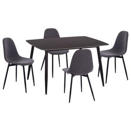 ΣΕΤ ΤΡΑΠΕΖΑΡΙΑΣ 5ΤΜΧ RAVEN HM21068.02 ΚΕΡΑΜΙΚΟ TOP ΜΑΥΡΟ ΜΑΡΜΑΡΟ--ΓΚΡΙ ΥΦΑΣΜΑ - ΤΡΑΠΕΖΑΡΙΕΣ στο Milonadakis.gr