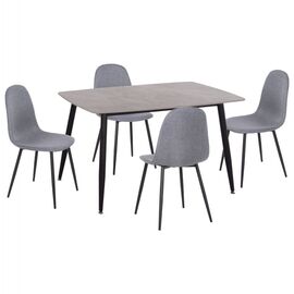 ΣΕΤ ΤΡΑΠΕΖΑΡΙΑΣ 5ΤΜΧ RAVEN HM21068.03 ΚΕΡΑΜΙΚΟ TOP ΓΚΡΙ ΜΑΡΜΑΡΟ--ΓΚΡΙ ΥΦΑΣΜΑ - ΤΡΑΠΕΖΑΡΙΕΣ στο Milonadakis.gr