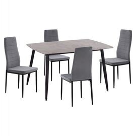 ΣΕΤ ΤΡΑΠΕΖΑΡΙΑΣ 5ΤΜΧ RAVEN HM21224.03 ΚΕΡΑΜΙΚΟ TOP ΓΚΡΙ ΜΑΡΜΑΡΟ--ΒΕΛΟΥΔΟ ΓΚΡΙ - ΤΡΑΠΕΖΑΡΙΕΣ στο Milonadakis.gr