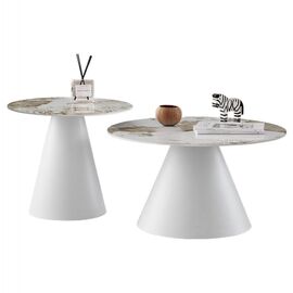 ΤΡΑΠΕΖΙΑ ΣΑΛΟΝΙΟΥ RIDGE(X) HM18307.01 SINTERED STONE TOPS--ΒΑΣΕΙΣ ΛΕΥΚΕΣ Φ50 & Φ70 - ΤΡΑΠΕΖΙΑ ΚΟΥΖΙΝΑΣ στο Milonadakis.gr