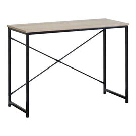 Γραφείο εργασίας Bailon pakoworld σε oak απόχρωση με μαύρο μέταλλο 100x40x70εκ - ΓΡΑΦΕΙΑ στο Milonadakis.gr