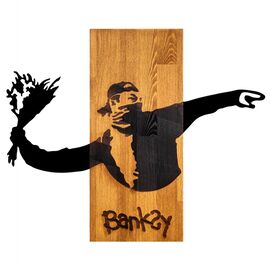 ΔΙΑΚΟΣΜΗΤΙΚΟ ΤΟΙΧΟΥ BANKSY HM4757-ΦΥΛΛΑ ΜΕΤΑΛΛΟΥ ΜΑΥΡΑ-ΞΥΛΟ 69x3(βάθος)x58Υεκ. - ΔΙΑΚΟΣΜΗΤΙΚΑ ΤΟΙΧΟΥ στο Milonadakis.gr