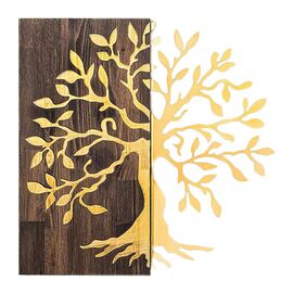 ΔΙΑΚΟΣΜΗΤΙΚΟ ΤΟΙΧΟΥ ΔΕΝΤΡΟ HM4751-ΦΥΛΛΑ ΜΕΤΑΛΛΟΥ ΧΡΥΣΑ-ΞΥΛΟ 58x3(βάθος)x58Υεκ. - ΔΙΑΚΟΣΜΗΤΙΚΑ ΤΟΙΧΟΥ στο Milonadakis.gr