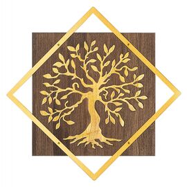 ΔΙΑΚΟΣΜΗΤΙΚΟ ΤΟΙΧΟΥ ΔΕΝΤΡΟ HM4752-ΦΥΛΛΑ ΜΕΤΑΛΛΟΥ ΧΡΥΣΑ-ΞΥΛΟ 54x3(βάθος)x54Υεκ. - ΔΙΑΚΟΣΜΗΤΙΚΑ ΤΟΙΧΟΥ στο Milonadakis.gr