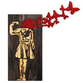 ΔΙΑΚΟΣΜΗΤΙΚΟ ΤΟΙΧΟΥ ΦΙΓΟΥΡΑ ΚΟΡΙΤΣΙΟΥ HM4755-ΦΥΛΛΑ ΜΕΤΑΛΛΟΥ-ΞΥΛΟ 62x3(βάθος)x70Υεκ. - ΔΙΑΚΟΣΜΗΤΙΚΑ ΤΟΙΧΟΥ στο Milonadakis.gr