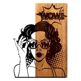 ΔΙΑΚΟΣΜΗΤΙΚΟ ΤΟΙΧΟΥ ΟΨΗ ΓΥΝΑΙΚΑΣ HM4758-ΦΥΛΛΑ ΜΕΤΑΛΛΟΥ ΜΑΥΡΑ-ΞΥΛΟ 42x3(βάθος)x58Υεκ. - ΔΙΑΚΟΣΜΗΤΙΚΑ ΤΟΙΧΟΥ στο Milonadakis.gr