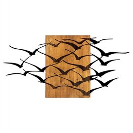 ΔΙΑΚΟΣΜΗΤΙΚΟ ΤΟΙΧΟΥ ΠΟΥΛΙΑ HM4749-ΦΥΛΛΑ ΜΕΤΑΛΛΟΥ ΜΑΥΡΑ-ΞΥΛΟ 140x3(βάθος)x70Υεκ. - ΔΙΑΚΟΣΜΗΤΙΚΑ ΤΟΙΧΟΥ στο Milonadakis.gr